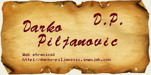 Darko Piljanović vizit kartica